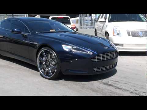 Hanley Ramirez of the Florida Marlins got new Savini shoes on his Aston Martin Rapide...