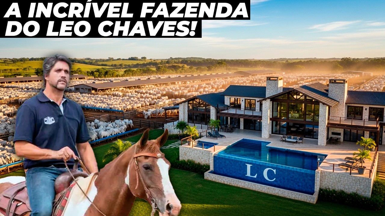 Conheça a incrível fazenda de gado do cantor Leo Chaves