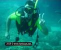 Augusta:immersione di Andrea Stella presso faro Santa Croce