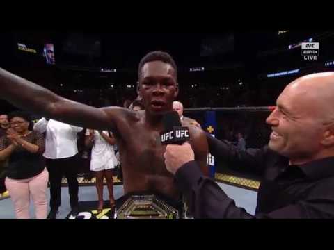 Adesanya Gastelum ROUND 5 HD 1080 60FPS W/ OCTAGON INTERVIEW (NOT CLICKBAIT)
