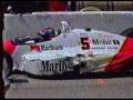 Indycar CART Long Beach 1991 - Michael Andretti and Emerson Fittipaldi crash at pit lane