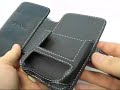 PDair Leather Case for Asus MyPal A639 - Book Type (Black)