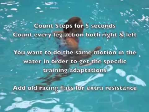 how to aqua jog without a belt