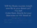 Mercedes Benz diesel Bosio injector nozzle before and after