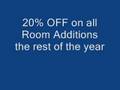 YOU TUBE Tulsa Remodeler Sun Room 20% Off all this Year Sun