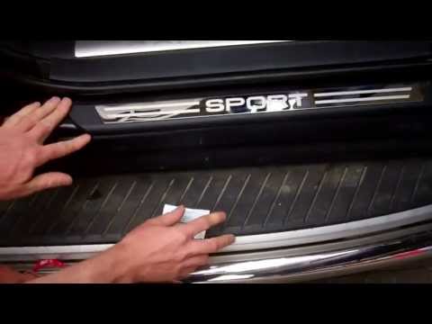 How to fit  sill step cover door tread plate kit to Range Rover Sport