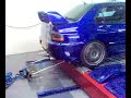 My Evo 9 on the rollers at low boost