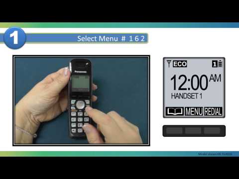 how to set time in panasonic phone kx-t2375mxw