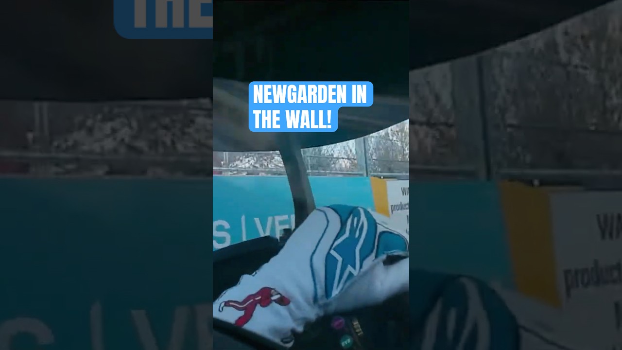Newgarden finds the wall! 🫣 #indycar #racing #josefnewgarden #arlingtongp