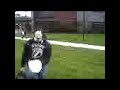 Smitty getting pied in the face by Jon B. Not so G.