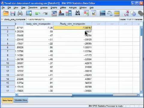 how to create z scores in spss