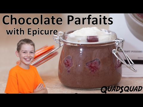 Yummy Chocolate Parfaits with Epicure Chocolate Pudding Mix - Kitchen Adventures with Ethan