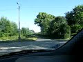 Autofahrt durch das Dorf  Mielno bei Olsztynek ( Polen )