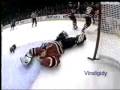 Tikkanen runs over Brodeur 96-97 playoffs