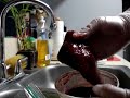 Preparing raw dog food for our pack Preparing raw dog food for our pack