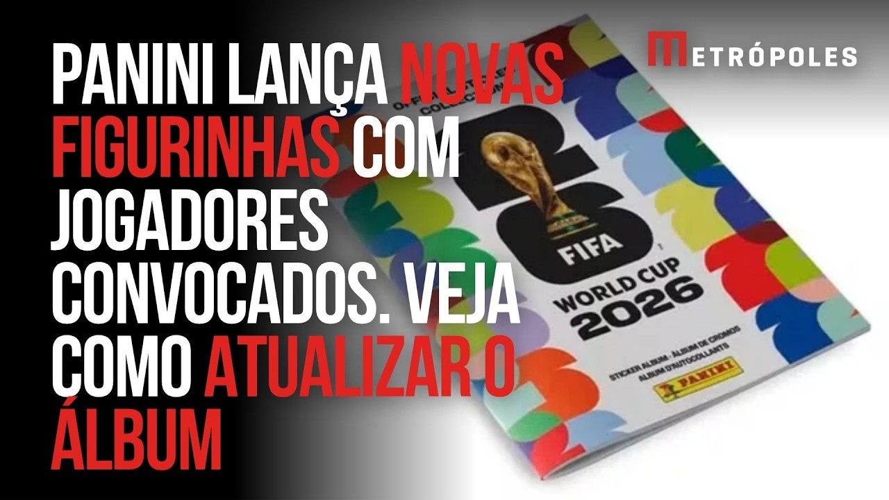 Com Neymar, Panini lança kit de atualização do álbum da Copa do Mundo