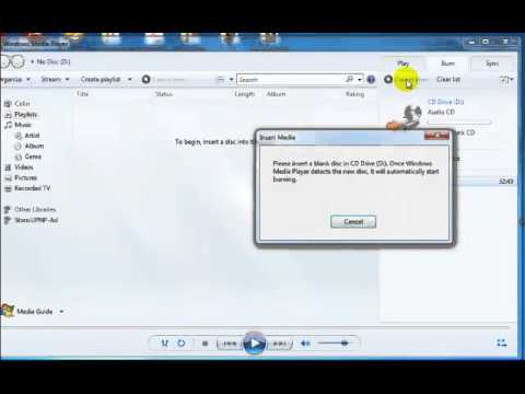 how to copy a cd using windows media player