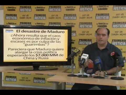 Julio Borges: Nicolás Maduro no puede con la crisis política, mucho menos con la económica 