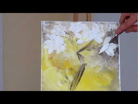 how to paint with a palette knife
