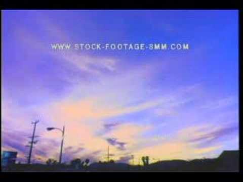 Time Lapse Clouds fading into sunset