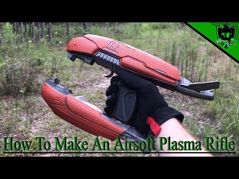 How To Make Your Own Halo Airsoft Plasma Rifle - 1,000 Subscriber Special!