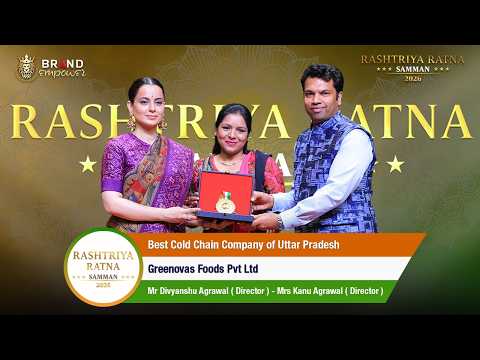Greenovas Foods Pvt Ltd Wins Best Cold Chain Company of Uttar Pradesh at Rashtriya Ratna Samman 2026