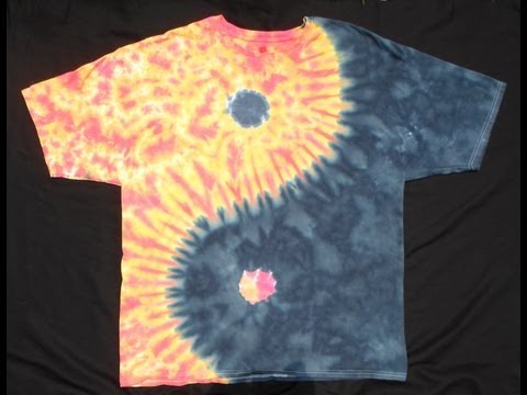 how to tie dye yin yang