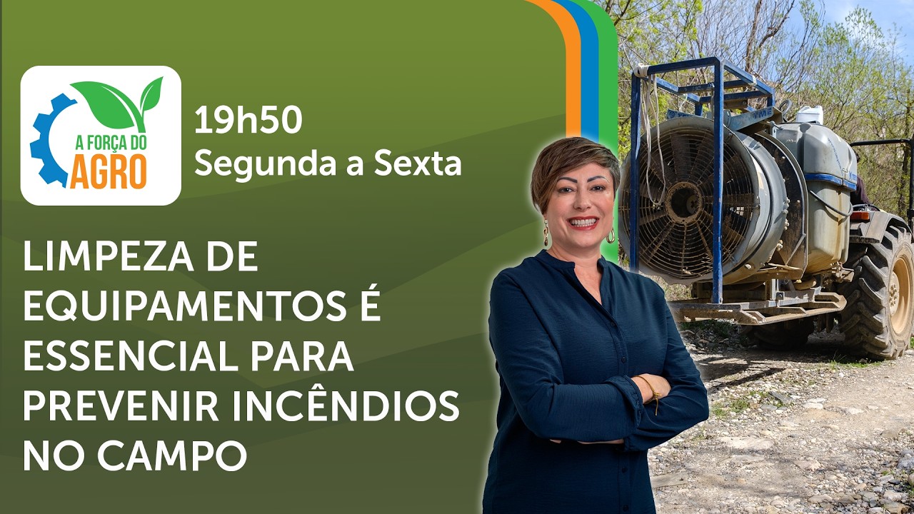 Limpeza de equipamentos é essencial para prevenir incêndios no campo