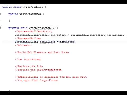 how to create xml file in java