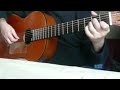 d�sol� pour les demandes pour avoir  la tab,je ne l'ai pas ecrit,c'est un arrangement que j'ai fait de tete le jour ou je l'ai enregistr� et que je n'ai pas rejou� depuis,de toute fa�on vu que sur la vid�o on voit bien les positions et les doigt�s que je fait,il est assez facile je pense en le r��coutant lentement de retrouver mon arrangement pour ceux qui ont un peu de patience,moi j'ai beaucoup appris en d�chiffrant � l'oreille.
c'est un morceau hyper connu de 