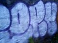 Orange C silver throwie Orange C silver throwie