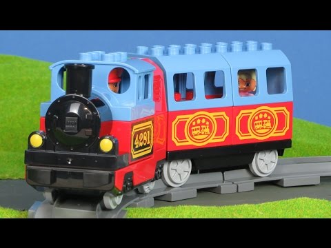LEGO DUPLO ZUG KINDERFILM: Eisenbahn & Bahnhof Bau für Kinder | Züge & Loks für Kinder