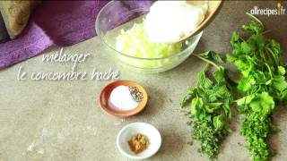 Raïta de concombre à la menthe