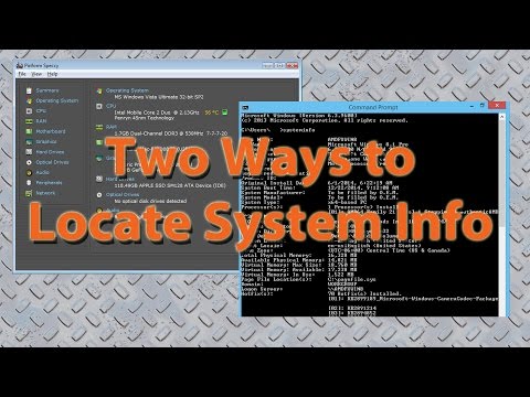 how to locate system information