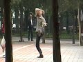 MAN PRACTISING KUNGFU IN BEIJING 北京东单公园