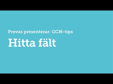 title of video: Hitta fält