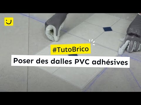 Poser des dalles PVC adhésives (Ooreka.fr)