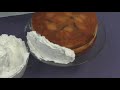 Fourth of July Cake : Frosting Round Cake Sides Fourth of July Cake : Frosting Round Cake Sides