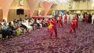 春節聯歡--表演集體刀術