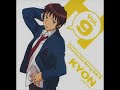 from the anime the melancholy of haruhi suzumiya(suzumiya no yuutsu) volume 9 of the character cd. kyon sings 