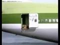 Reclame x-travel vliegtuig crash/landing op water