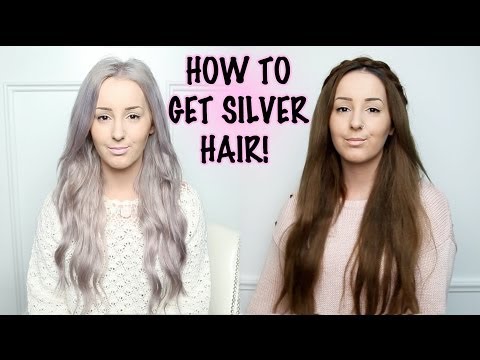 how to dye hair silver