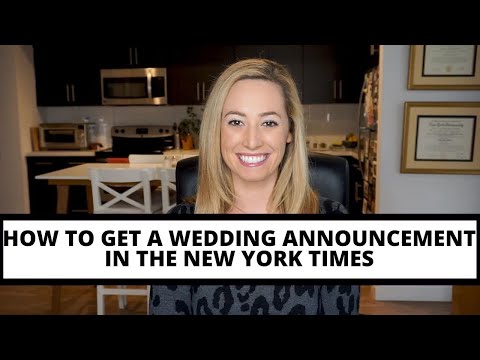 video-linktoworks-How to get a wedding announcement in the New York Times