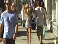 A very shy Shauna Sand shopping on Robertson