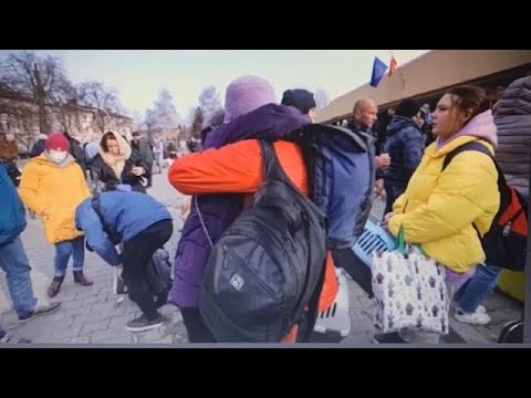 Polnische Grenzstadt Przemysl nimmt ukrainische Flchtlinge auf