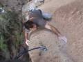 Meneo Canario, 8c  rock climbing route gran canaria