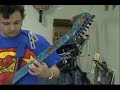Superman The Movie theme played on custom Superman guitar !!