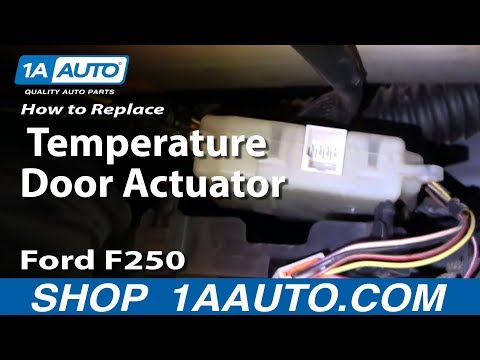 How To Install Replace Heater AC Temperature Door 99-07 Ford F250 F350 Super Duty 1AAuto.com