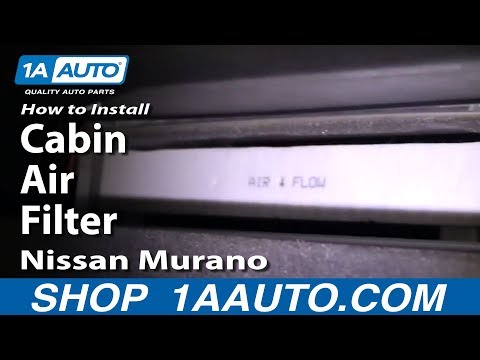 How To Install Replace Cabin Air Filter Nissan Murano 03-07 1AAuto.com