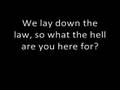Lay Down the Law - The Switches